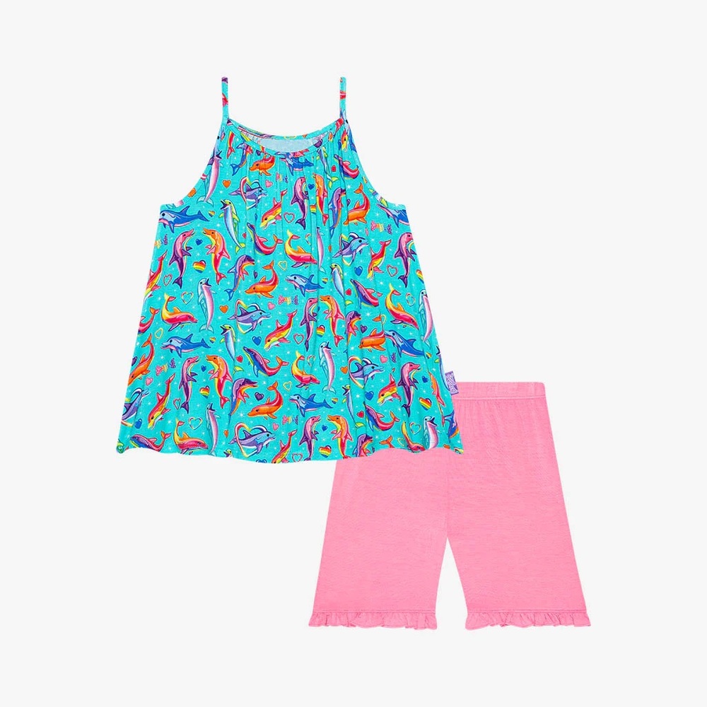 Posh peanut dancing dolphins short set NWT. 5-6 years